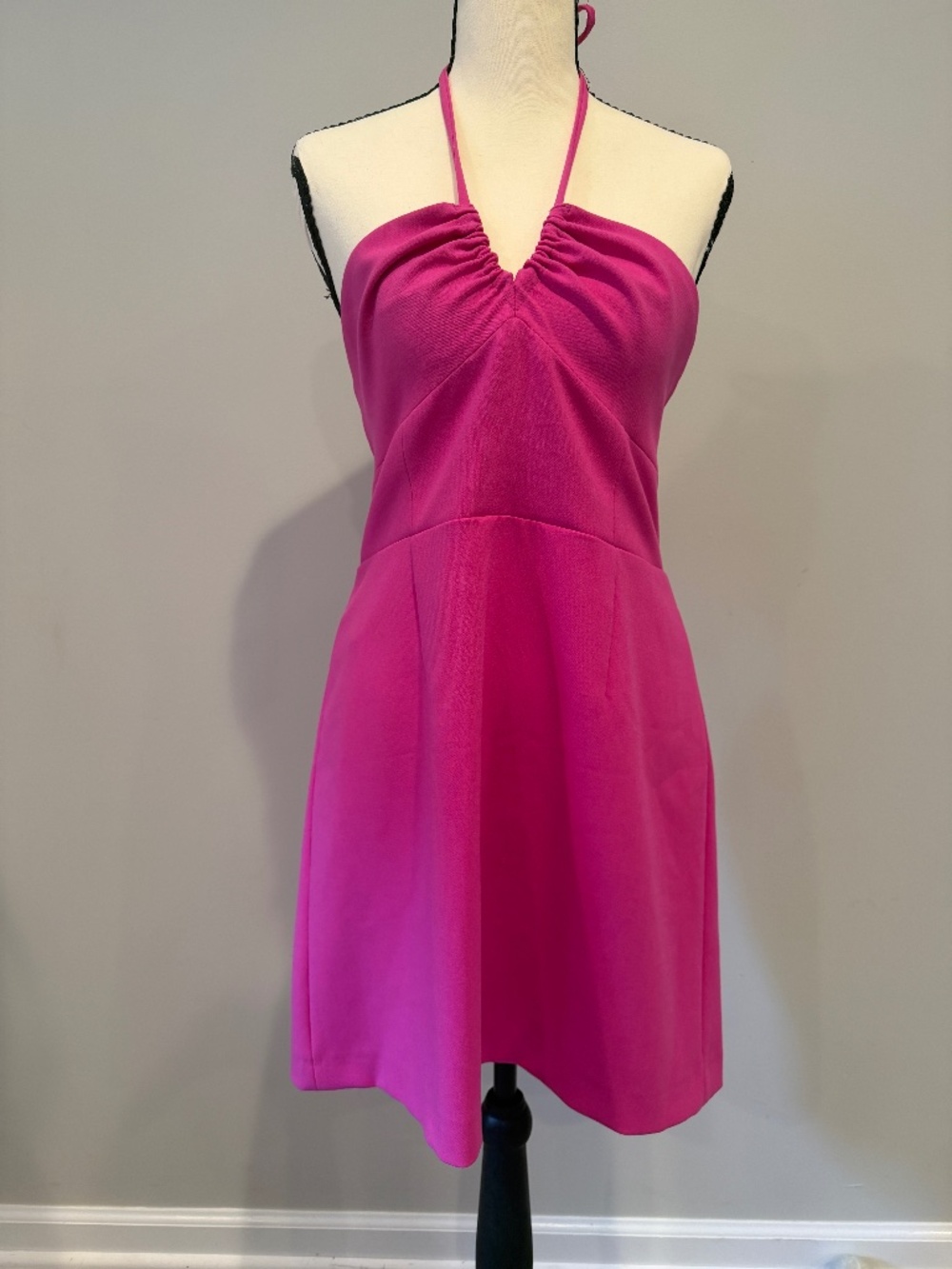 NWT French Connection Whisper Ruth Halter Neck Minidress Size 8
